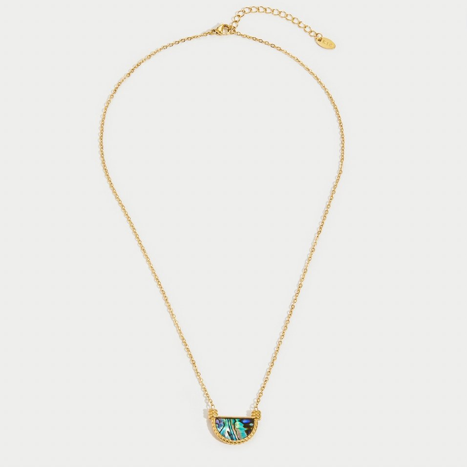 Collier Amalfi en coquillage turquoise